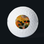 Van Gogh - Landschaft mit Häusern und Plowman Golfball<br><div class="desc">Landschaft mit Häusern und Plowman,  beliebtes Bild von Vincent van Gogh</div>