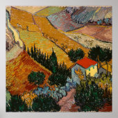 Van Gogh - Landschaft mit House und Plowman, Poster (Vorne)