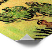 Van Gogh - Landschaft mit spazierendem Paar Poster (Ecke)