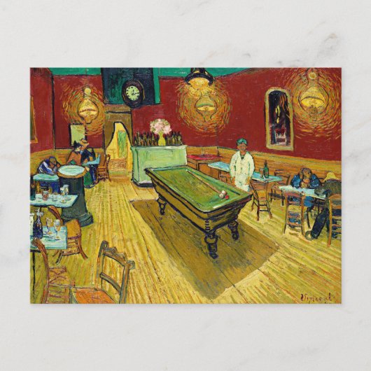 Van Gogh, Le Cafe de Nuit, Postcard Postkarte (Vorderseite)