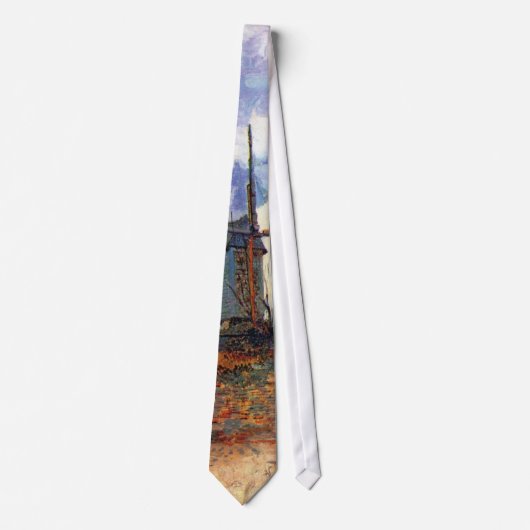 Van Gogh - Le Moulin De La Galette Windmill Krawatte (Vorderseite)