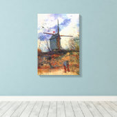 Van Gogh - Le Moulin De La Galette Windmill Leinwanddruck (Insitu (Holzboden))