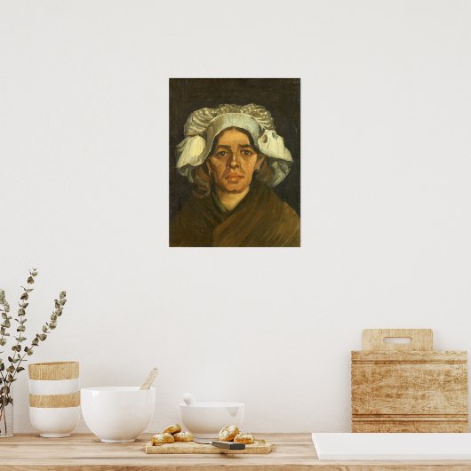 Van Gogh - Leiter einer Frau Poster (Küche)