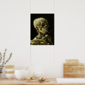 Van Gogh - Leiter eines Skeletts mit einem brennen Poster (Küche)