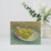Van Gogh Lemons Plate Yellow Kitchen Art Postkarte (Stehend Vorderseite)