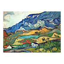 Van Gogh - Les Alpilles Bergwelt Landschaft
