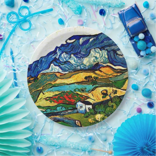 Van Gogh - Les Alpilles Pappteller (Party)