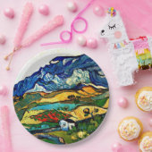 Van Gogh - Les Alpilles Pappteller (Party)