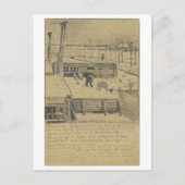 Van Gogh Letter Sketch 330 Postkarte (Vorderseite)