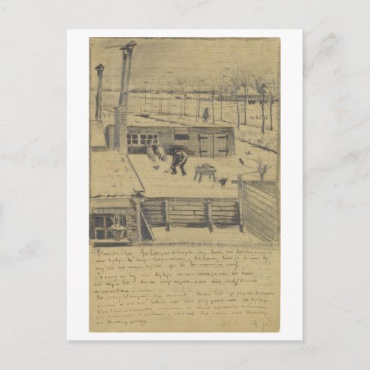 Van Gogh Letter Sketch 330 Postkarte (Vorderseite)