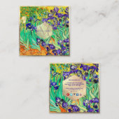 Van Gogh Lila Ire bei St. Remy Quadratische Visitenkarte (Vorne/Hinten)