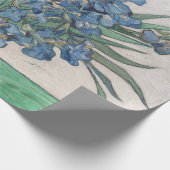Van Gogh Lila Irises Vase Floral Painting Geschenkpapier (Ecke)