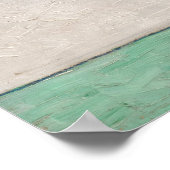 Van Gogh Lila Irises Vase Floral Painting Poster (Ecke)