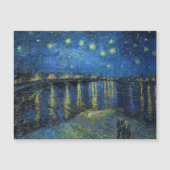 Van Gogh - Magnetkarte Starry Night / Rhone (Vorderseite)