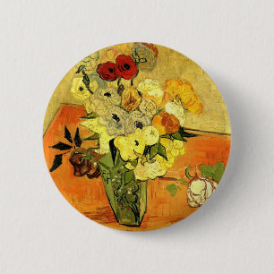 Van Gogh malt launische Blüten Blumen Reben Button