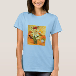 Van Gogh malt launische Blüten Blumen Reben T-Shirt