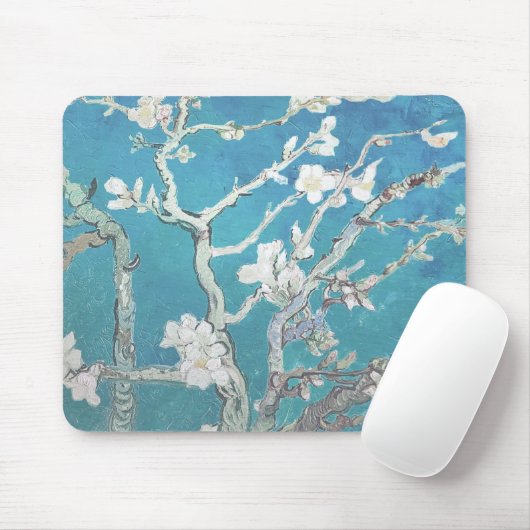 Van Gogh malt Mandelblüten Mousepad (Mit Mouse)