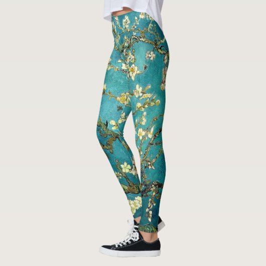 Van Gogh Mandelblüten Klassischer Impressionismus Leggings (Links)