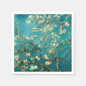 Van Gogh Mandelblüten Klassischer Impressionismus Serviette (Vorderseite)