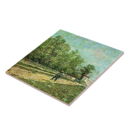 Van Gogh - Mann mit Spade... Fliese (Seite)