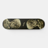 Van Gogh Masterpiece Artwork Skeleton Krass Cool Skateboard (Horizontal)