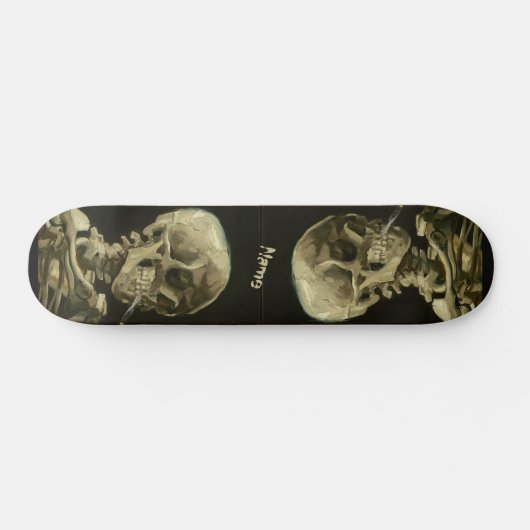 Van Gogh Masterpiece Artwork Skeleton Krass Cool Skateboard (Horizontal)