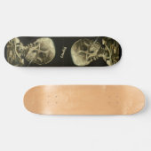 Van Gogh Masterpiece Artwork Skeleton Krass Cool Skateboard (Horizontal)
