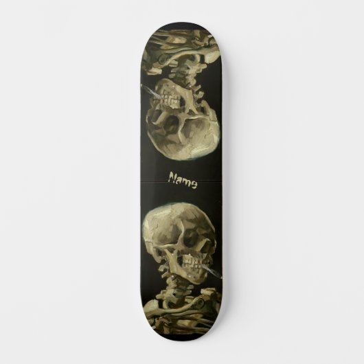 Van Gogh Masterpiece Artwork Skeleton Krass Cool Skateboard (Vorderseite)