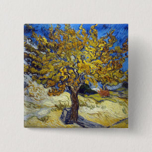 Van Gogh Maulbeerbaum Impressionismus Kunst Button