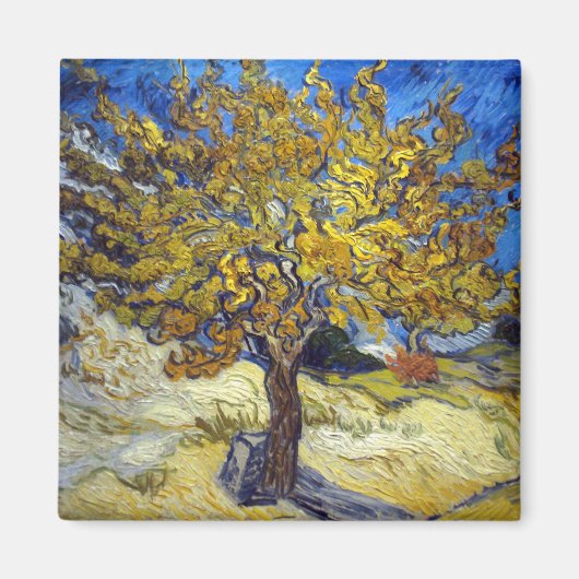 Van Gogh Maulbeerbaum Impressionismus Kunst Magnet (Vorne)