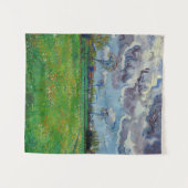 Van Gogh Meadow mit Blume unter einem stürmischen Wandteppich (Vorderseite (Horizontal))