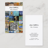 Van Gogh - Meisterwerke - Mosaik-Patchwork - QR-Co Visitenkarte (Vorne/Hinten)