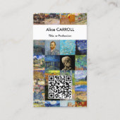 Van Gogh - Meisterwerke - Mosaik-Patchwork - QR-Co Visitenkarte (Vorderseite)