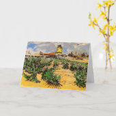 Van Gogh Mill von Alphonse Daudet bei Fontevielle Karte (Gelbe Blume)