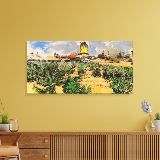 Van Gogh Mill von Alphonse Daudet bei Fontevielle Leinwanddruck (Insitu (Wohnzimmer))