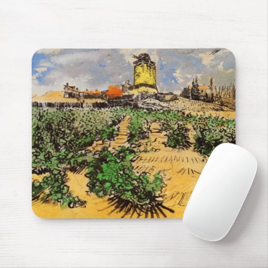 Van Gogh Mill von Alphonse Daudet bei Fontevielle Mousepad (Mit Mouse)