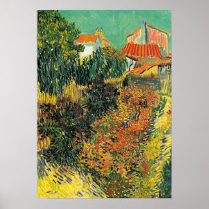 Van Gogh - Mittag oder Garten hinter einem Haus Poster