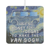 Van Gogh Monet Degas Funny Artist Pub Starry Night Autolufterfrischer (Vorderseite)