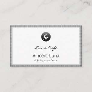 Van Gogh Moon Button Visitenkarte