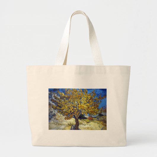 Van Gogh Mulberry Tree Impressionismus Art Jumbo Stoffbeutel (Vorne)