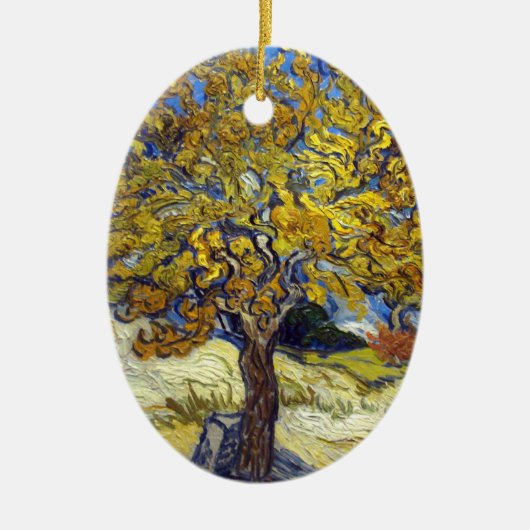 Van Gogh Mulberry Tree Impressionismus Art Keramik Ornament (Vorne)