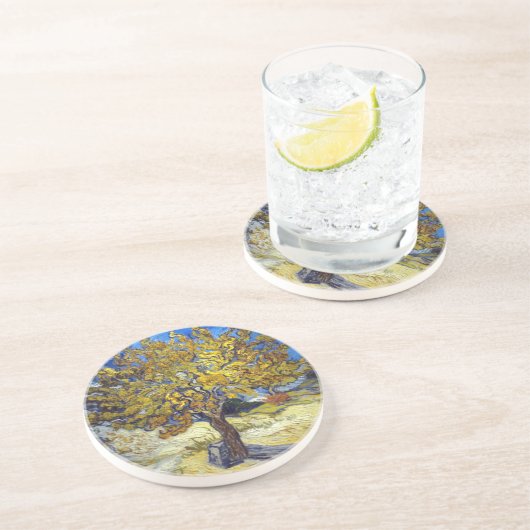 Van Gogh Mulberry Tree Impressionismus Art Sandstein Untersetzer (Seite)