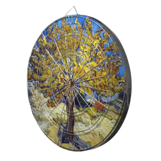 Van Gogh Mulberry Tree Masterpiece Art Dartscheibe (Vorderseite rechts)