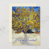 Van Gogh Mulberry Tree Masterpiece Art Einladung (Vorne/Hinten)