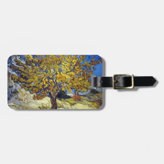 Van Gogh Mulberry Tree Masterpiece Art Gepäckanhänger (Vorderseite horizontal)
