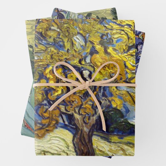 Van Gogh Mulberry Tree Masterpiece Art Geschenkpapier Set (Beispiel)