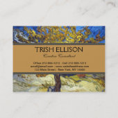 Van Gogh Mulberry Tree Masterpiece Art Visitenkarte (Rückseite)