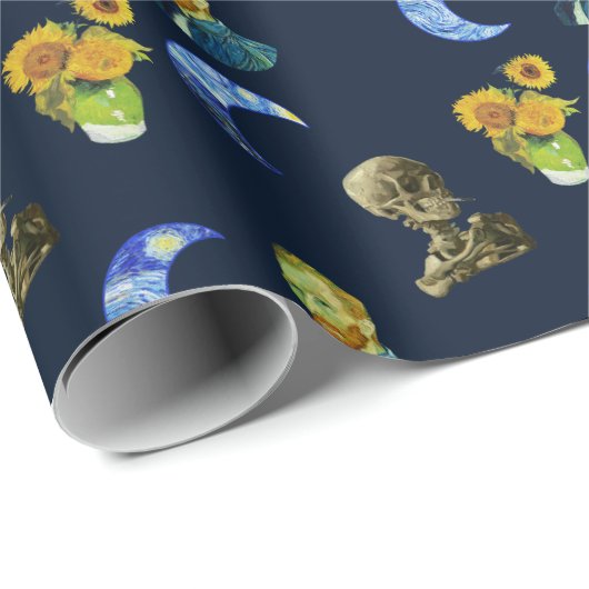 Van Gogh-Muster Geschenkpapier (Rolleneckpunkt)