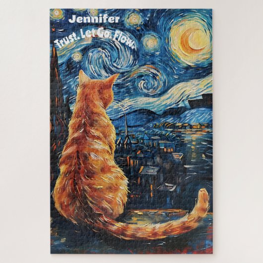 Van Gogh Niedlich Feline Puzzle (Vertikal)