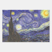 Van Gogh Night Cafe, Starry Night und Ire Geschenkpapier Set (Vorderseite 2)